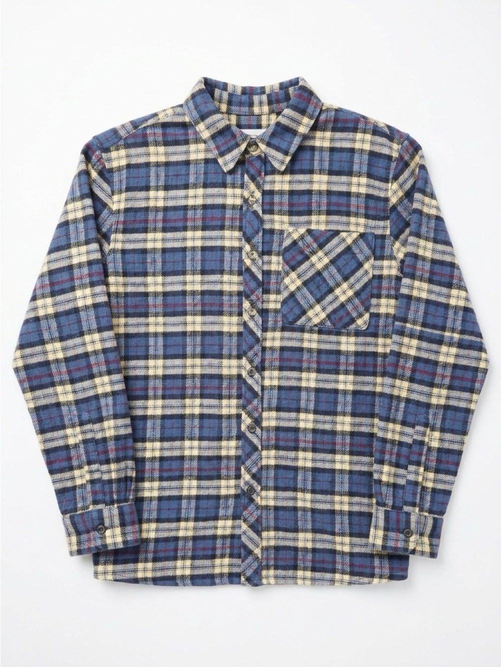 Arizona Jean Company Blue Plaid Long Sleeve Shirt